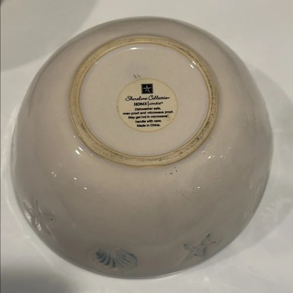 Shoreline by Homestudio Mini Side Bowls 4.5” Set of 3 Cream Ceramic Bowls - Picture 3 of 3